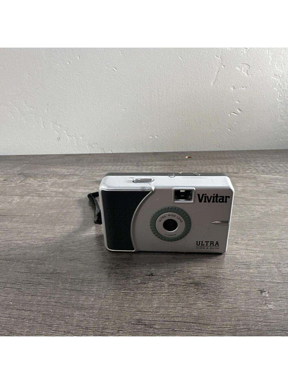 Vivitar Ultra Wide & Slim 35mm Point & Shoot Compact Camera Tested Working